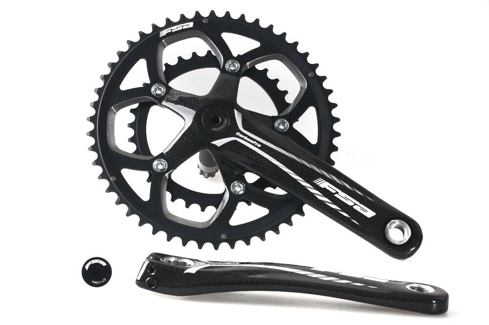 FSA CarbonPro クランクセット 170mm Yahoo!オークション - FSA Carbon Pro クランク(170mm)+チェーン