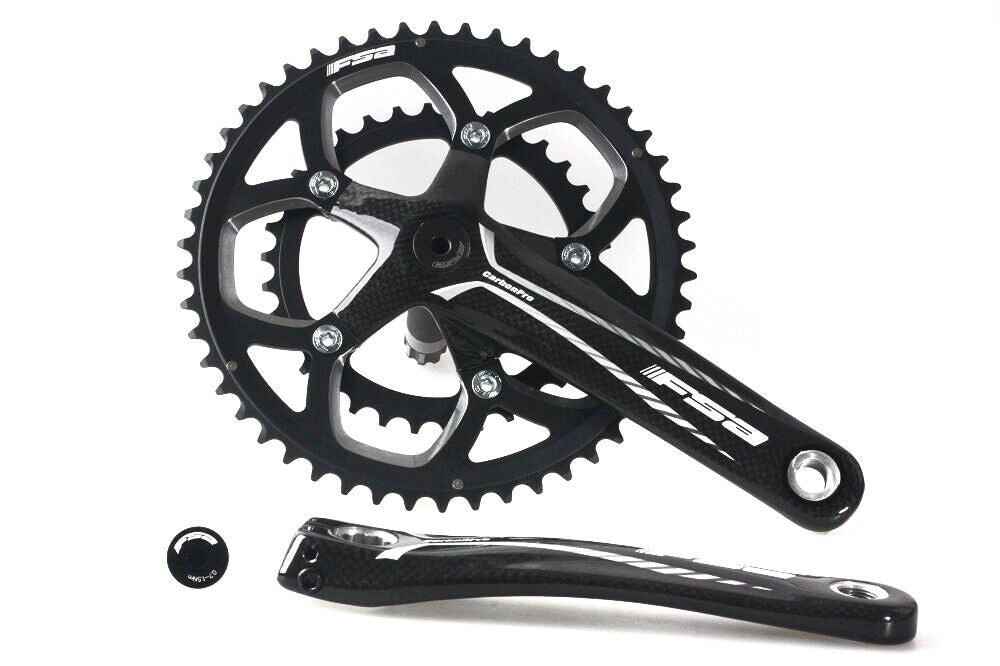 FSA Carbon Pro Chainset - 53 / 39 Tooth / 170mm - 130mm BCD - ISIS - Sportandleisure.com (6968089280666)