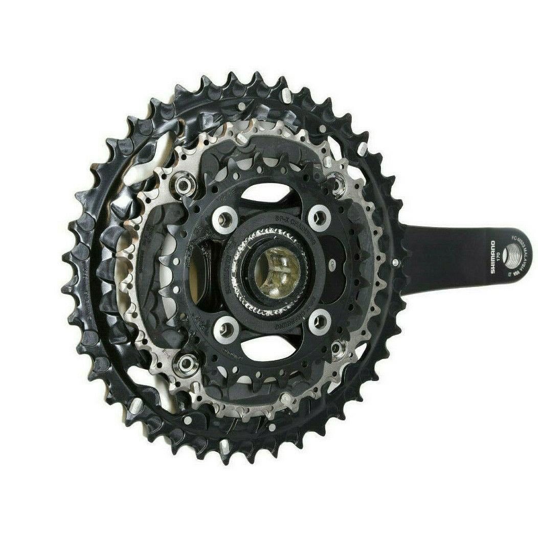Shimano SG-X M522 Octalink 10 Speed Triple Chainset 24 / 32 / 42T- 170mm -  Black