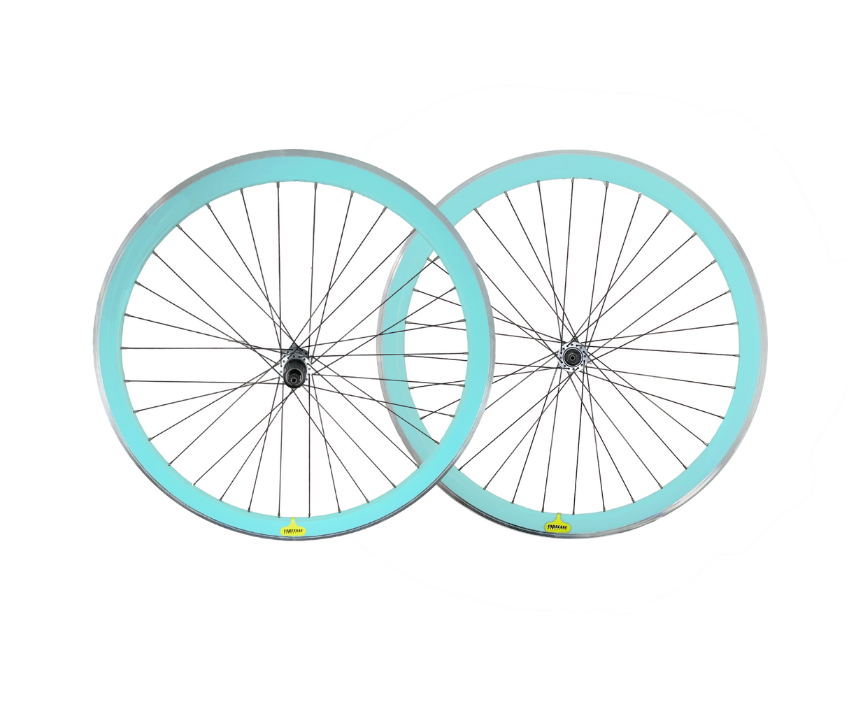 Shimano RS400 700c Road Bike Wheelset 10 11 Speed Bianchi Green