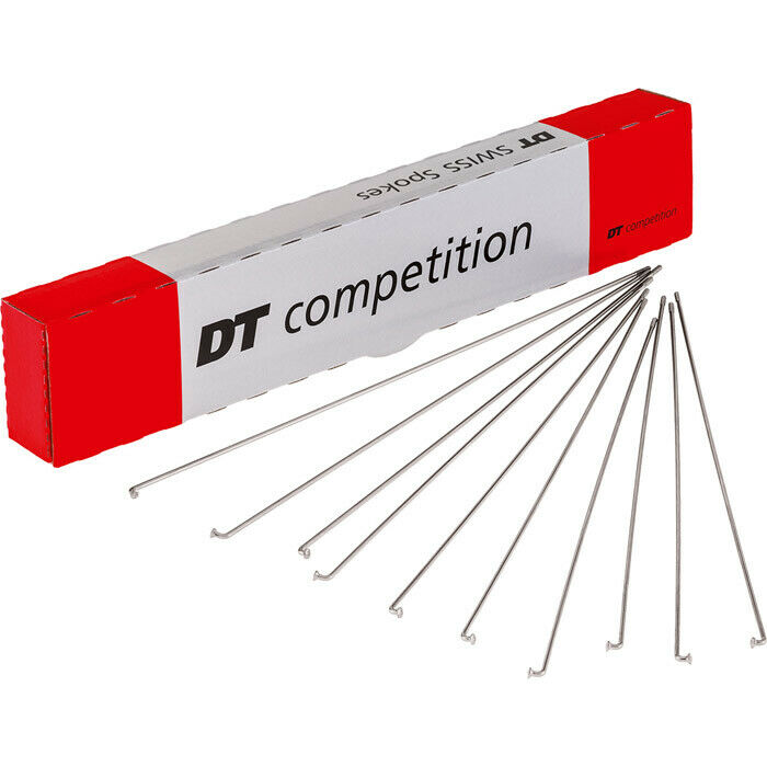 DT Swiss Competition Double Butted Spokes 2.0-1.8 - Black Or Silver - All Sizes - Sportandleisure.com (6967897653402)