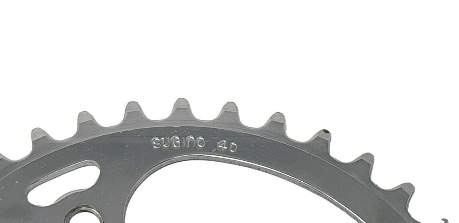 Sugino 3 Bolt 40T Chainring - 106mm BCD - Silver - Sportandleisure.com (6968126242970)