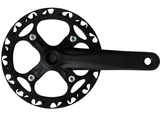 Alloy Bicycle Chainset - 44T x 170mm - Black - For Fixie / Folding / Trekking - Sportandleisure.com (6968088035482)
