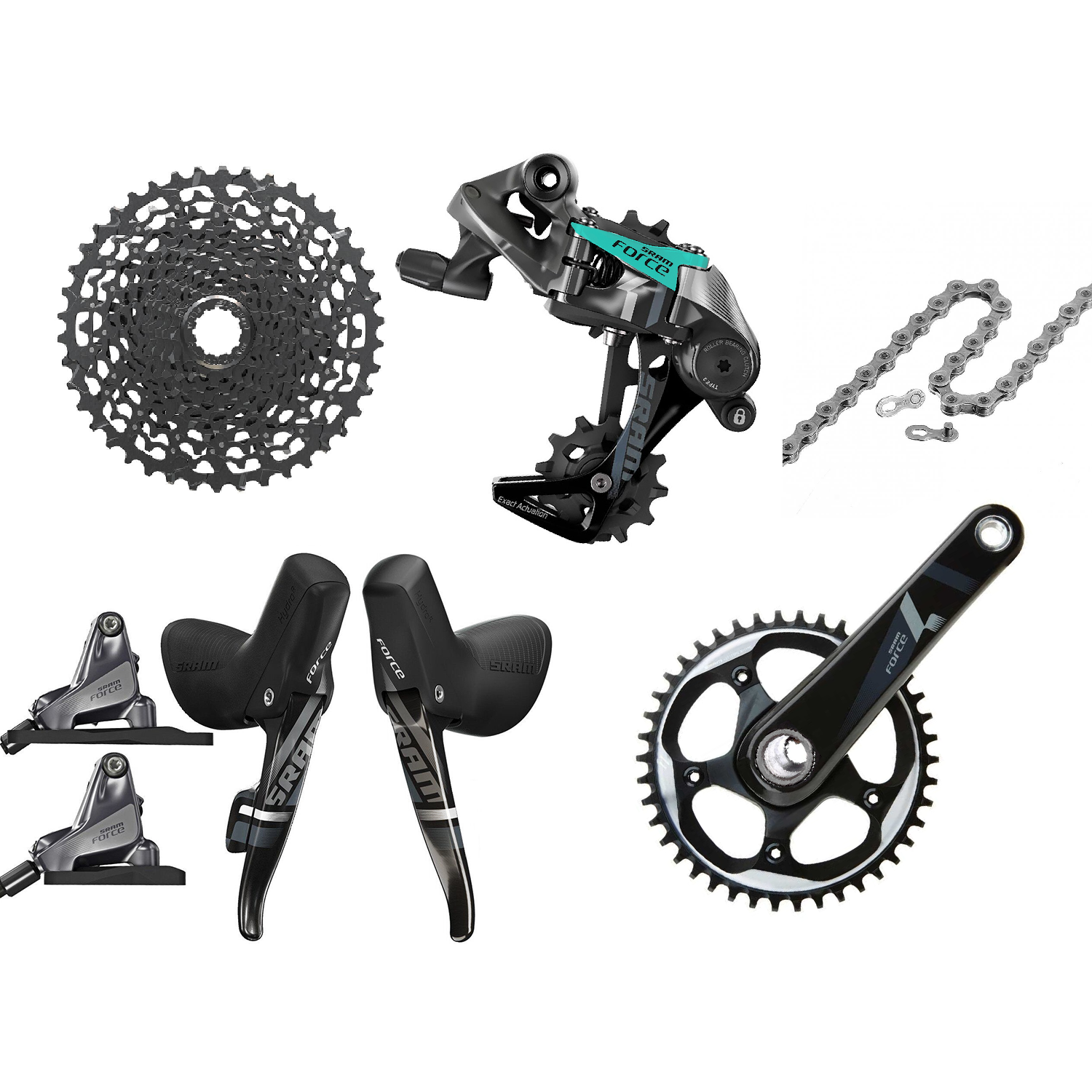 SRAM Force x Hydraulic Disc Brake Groupset Sport Leisure