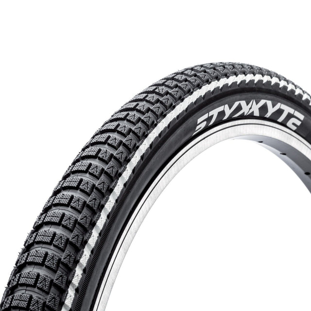 Styx Ace of Pace 27.5 x 2.25" Big Block Mountain Bike Tyre - Black & White - Sportandleisure.com