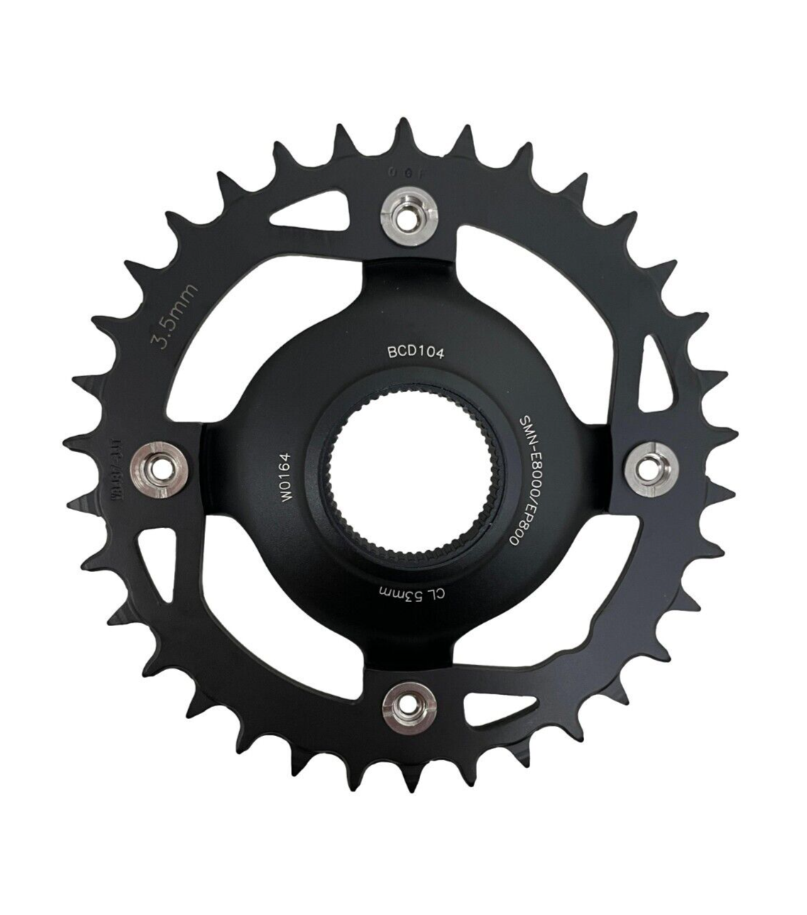 FSA Megatooth 34T Chainring With Shimano E8000 EP800 Spide 104mm BCD Black