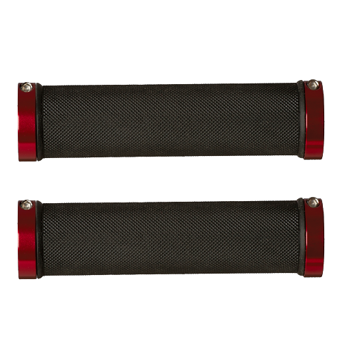 Herrmans Diamond Lock Dual Lock On MTB Grips - Black & Red - DD28 - Sportandleisure.com (6968061165722)