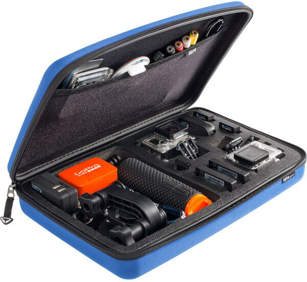 SP Gadgets POV Large Storage Case For GoPro Cameras And Accessories - Blue - Sportandleisure.com