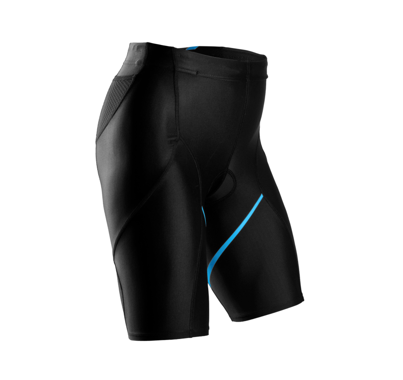 Sugoi Women's Piston 200 Tri Pkt Shorts 7" - Black & Cyan - Choose Size: - Sportandleisure.com (6968071618714)