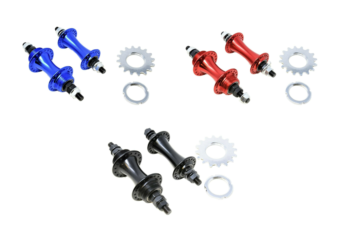 Front & Rear Alloy Fixie Bike Flip Flop Hubs - Sealed Bearings - Choose colour - Sportandleisure.com (6968065687706)