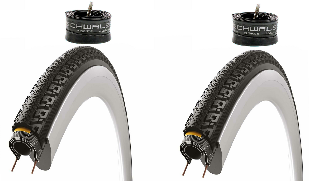Vittoria Adventure Trail 700 x 35c Solid Shield Hybrid Tyres With Schwalbe Tubes - Sportandleisure.com (6968037539994)