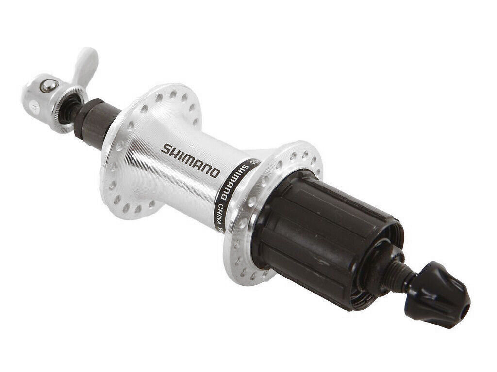 Shimano FH-RM30 7 Speed QR Hub - 135mm OLD - Silver or Black - Sportandleisure.com