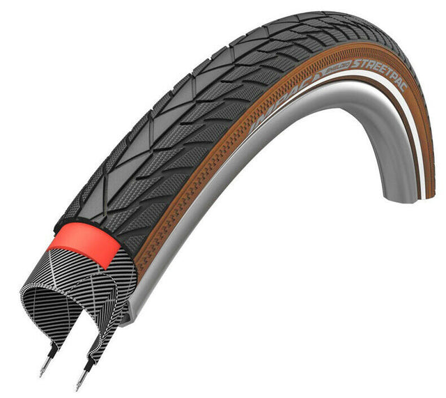 Impac Streetpac 700 x 45c TwinSkin Reflective Tyre - Brown - Sportandleisure.com