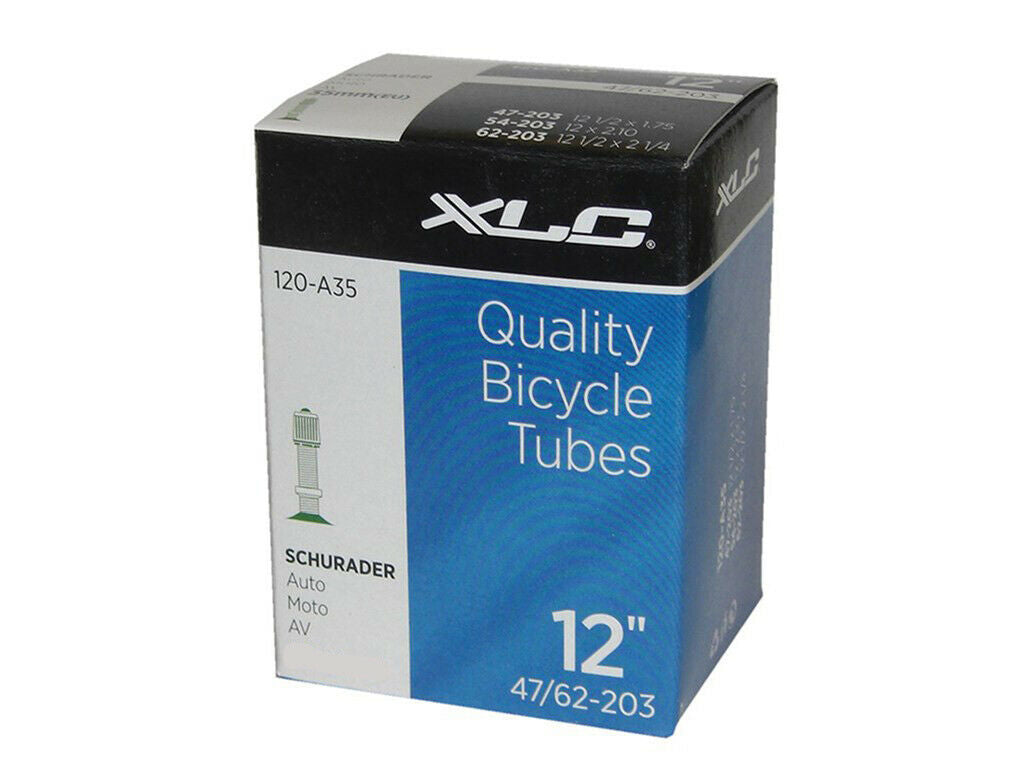 XLC 12" x 1/2 x 2 1/4 Inner Tube - 47/62-203 - 33mm Car Valve - Sportandleisure.com (6967874453658)