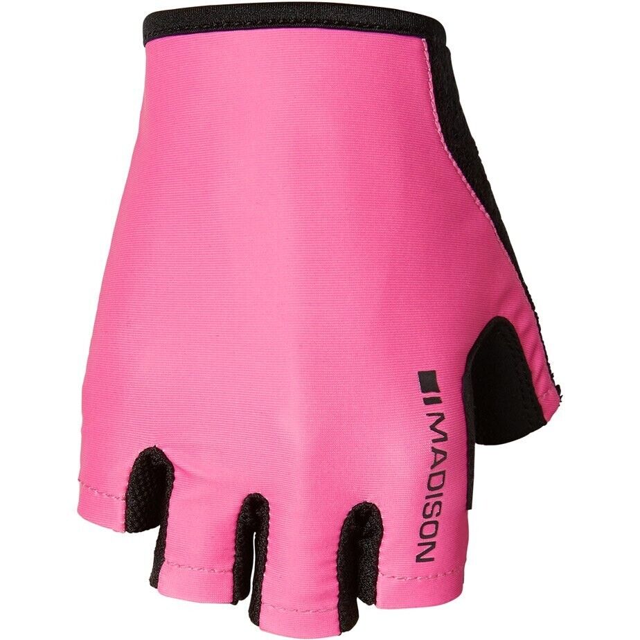 Madison Track Women's Cycling Mitts - Pink Glo - Sportandleisure.com