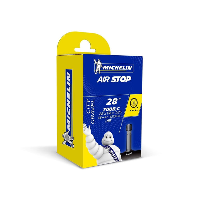 Michelin Air Stop A3 700c x 35 - 47c Gravel Inner Tube - Schrader - Sportandleisure.com