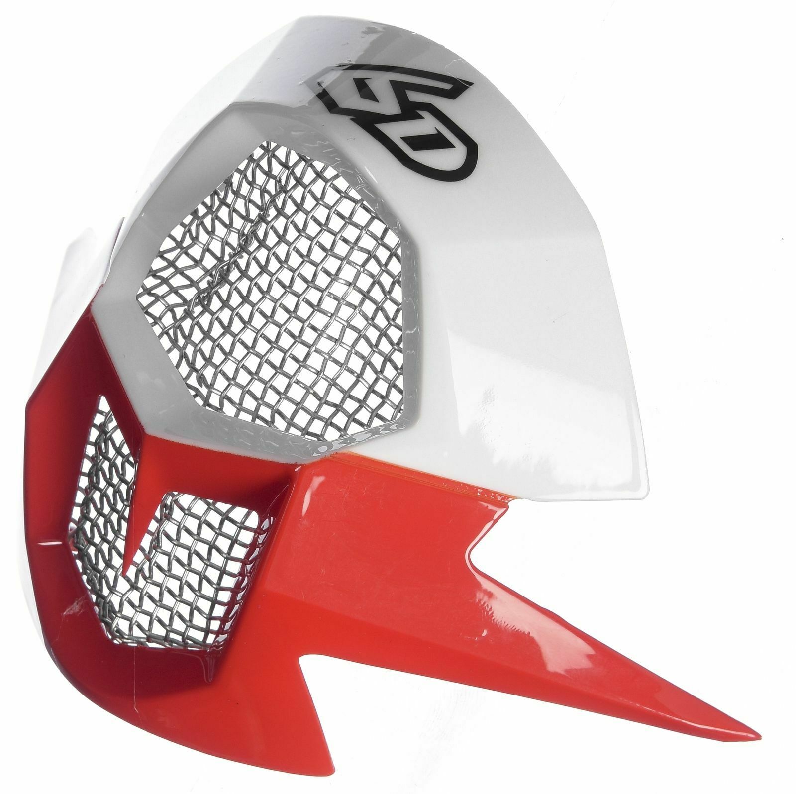 6d Moto X / Motocross Helmet Mouth Piece for ATR-1 FCR - Red / White - Sportandleisure.com (6968031084698)