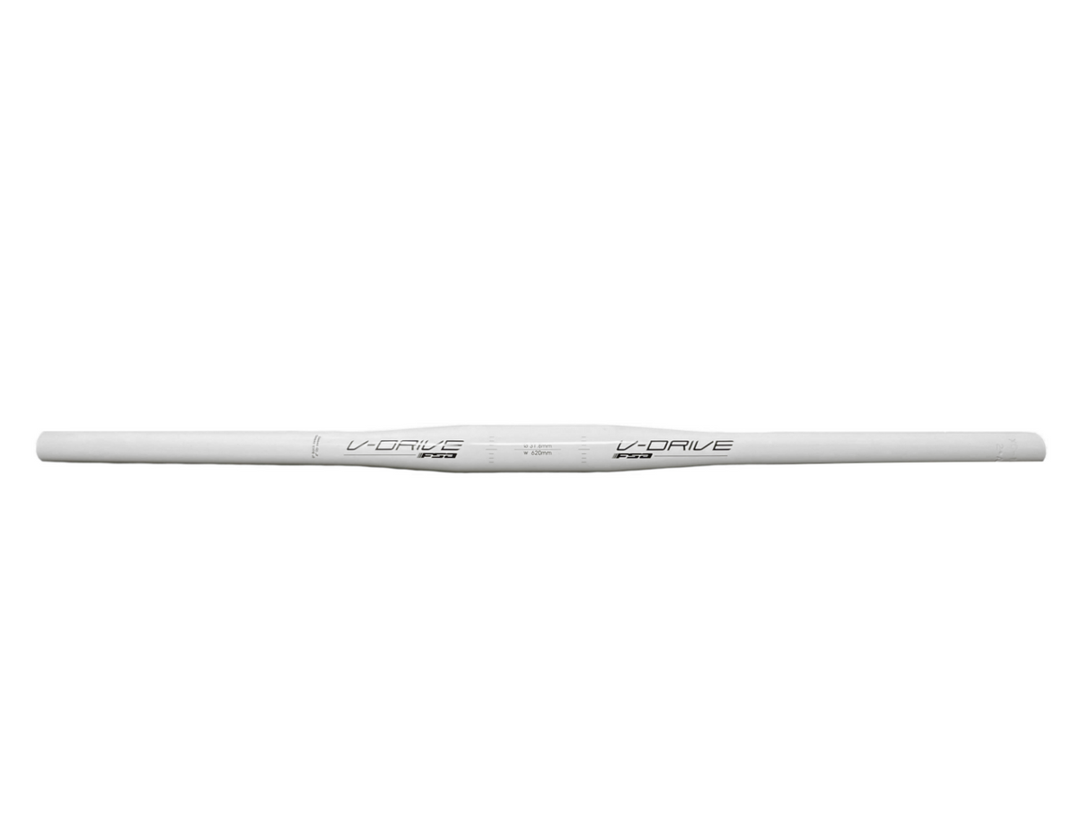 FSA V-Drive Low Riser MTB Bar 620mm Width White - Main Image