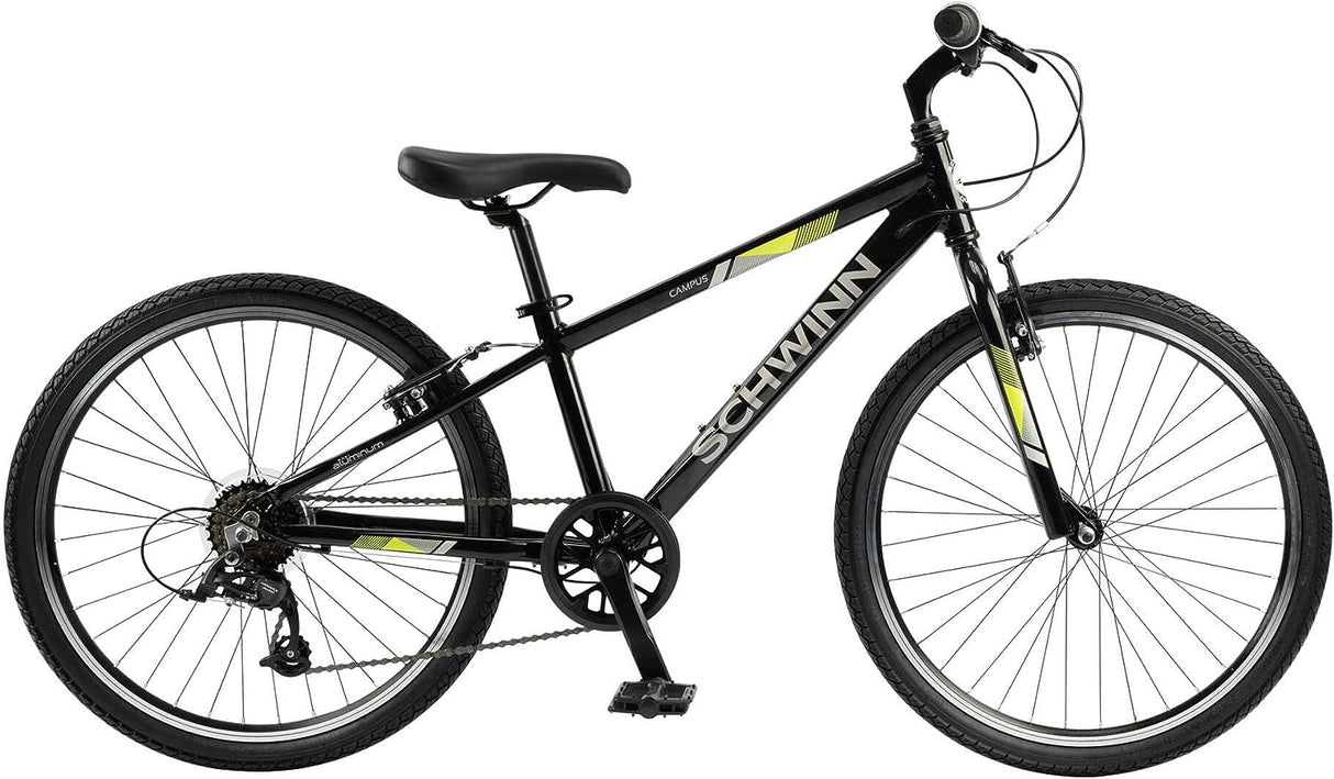 Schwinn Campus 24" 7spd Black - Sportandleisure.com