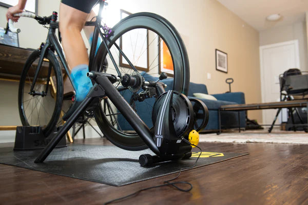 Saris M2 Wheel On Smart Bike Trainer Sportandleisure