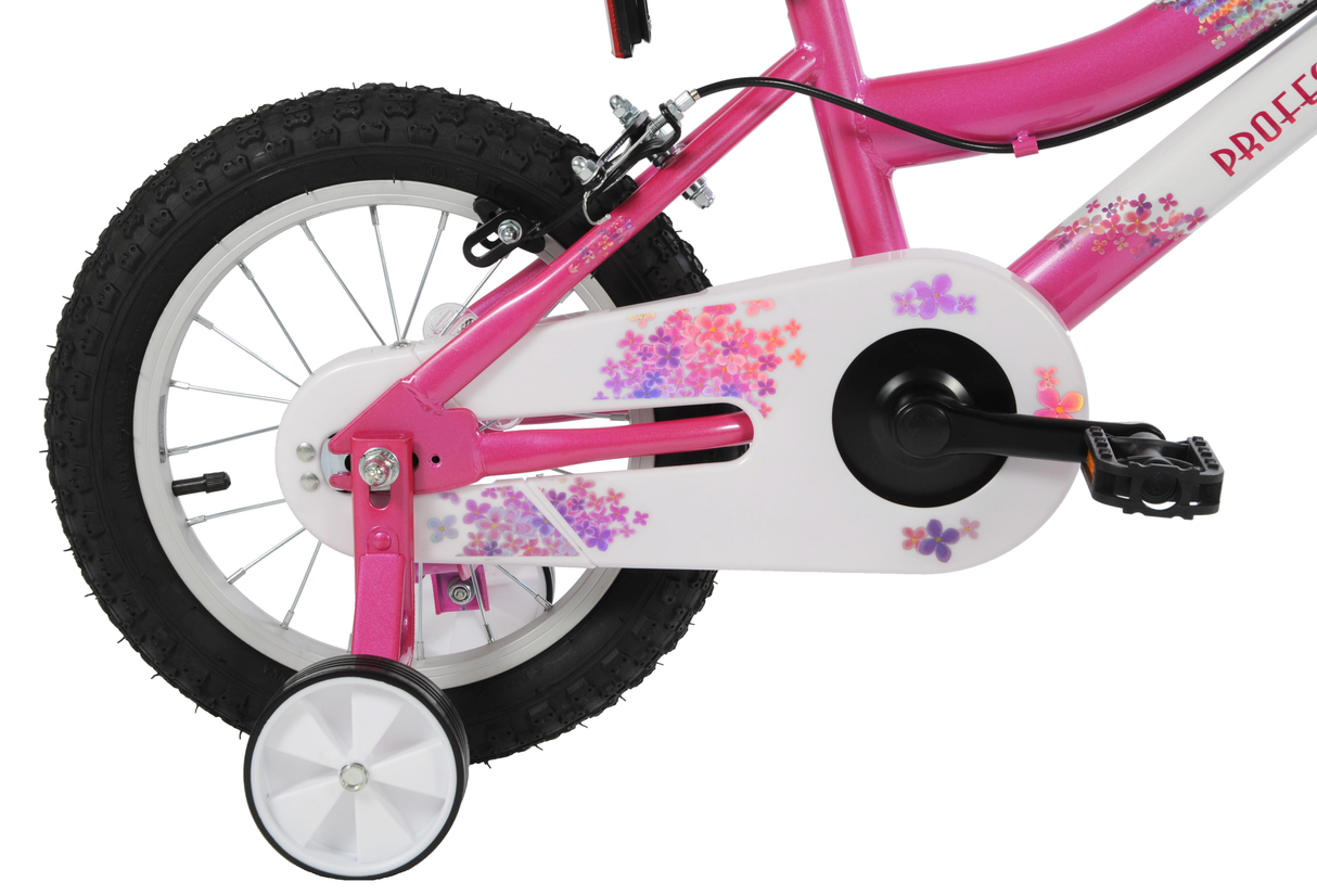 Professional Sparkle 12" Wheel Kids Bike - Pink and White - Sportandleisure.com