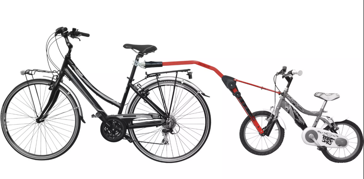 Peruzzo Trail Angel Kids Bicycle Tow Bar Tag Along For 10" - 24"  - Red - Sportandleisure.com