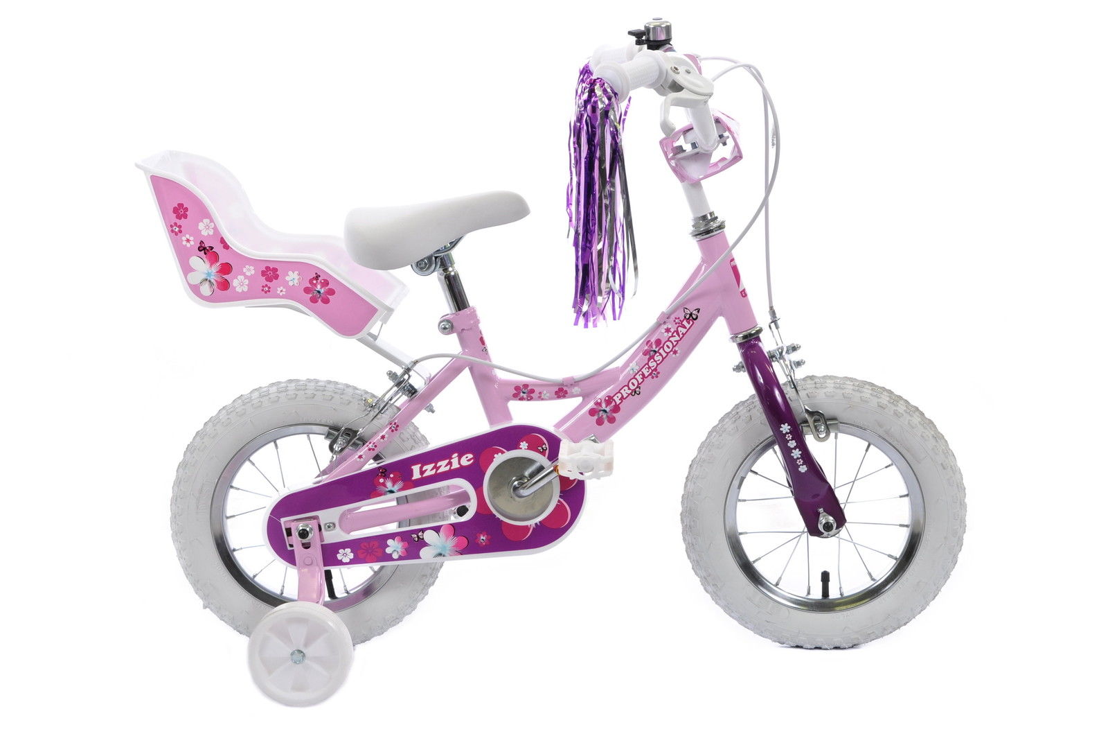 Professional Izzie 12" Wheel Kids Bike - Pink - Sportandleisure.com