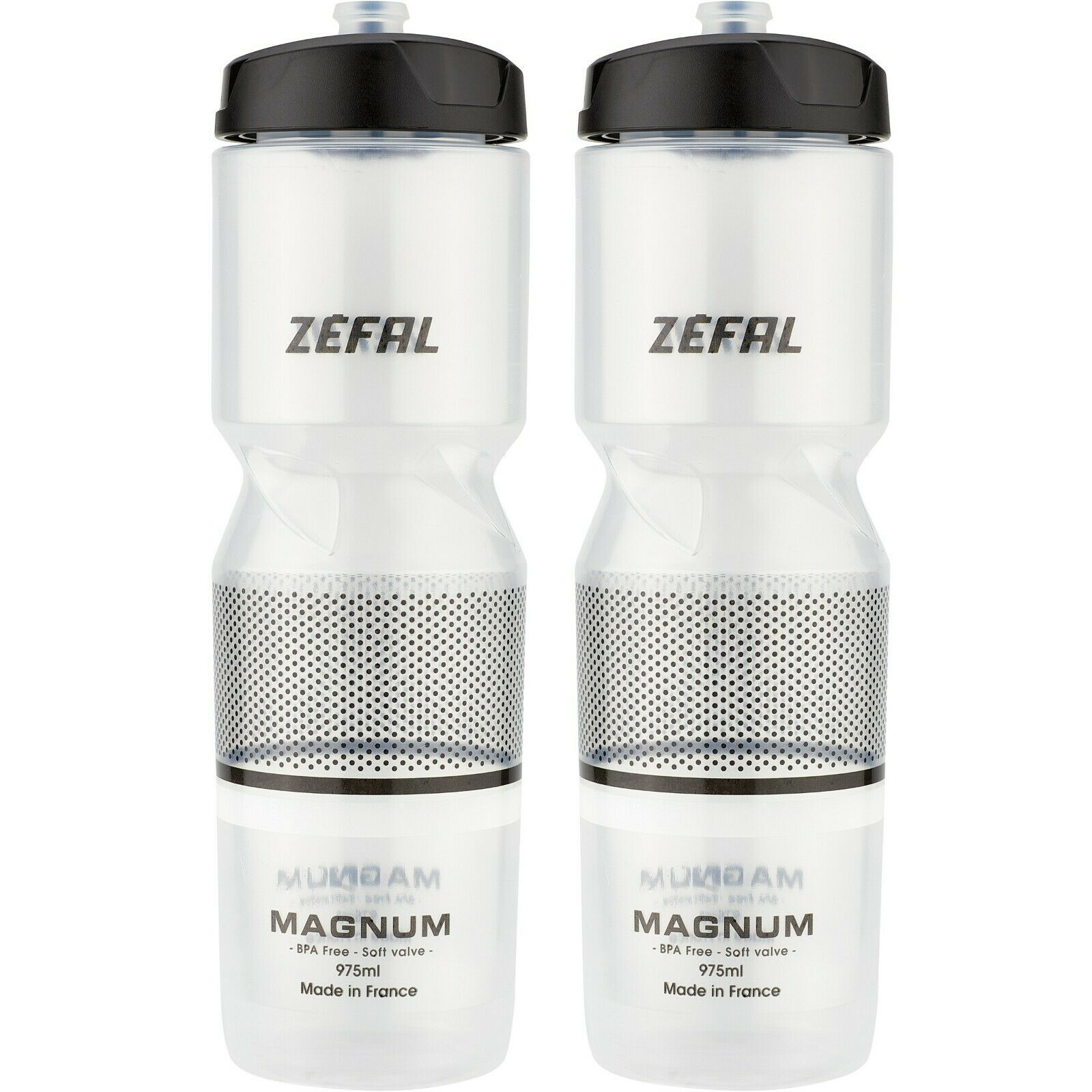 Zefal Magnum Grip Polypropylene Clear/Black 33oz