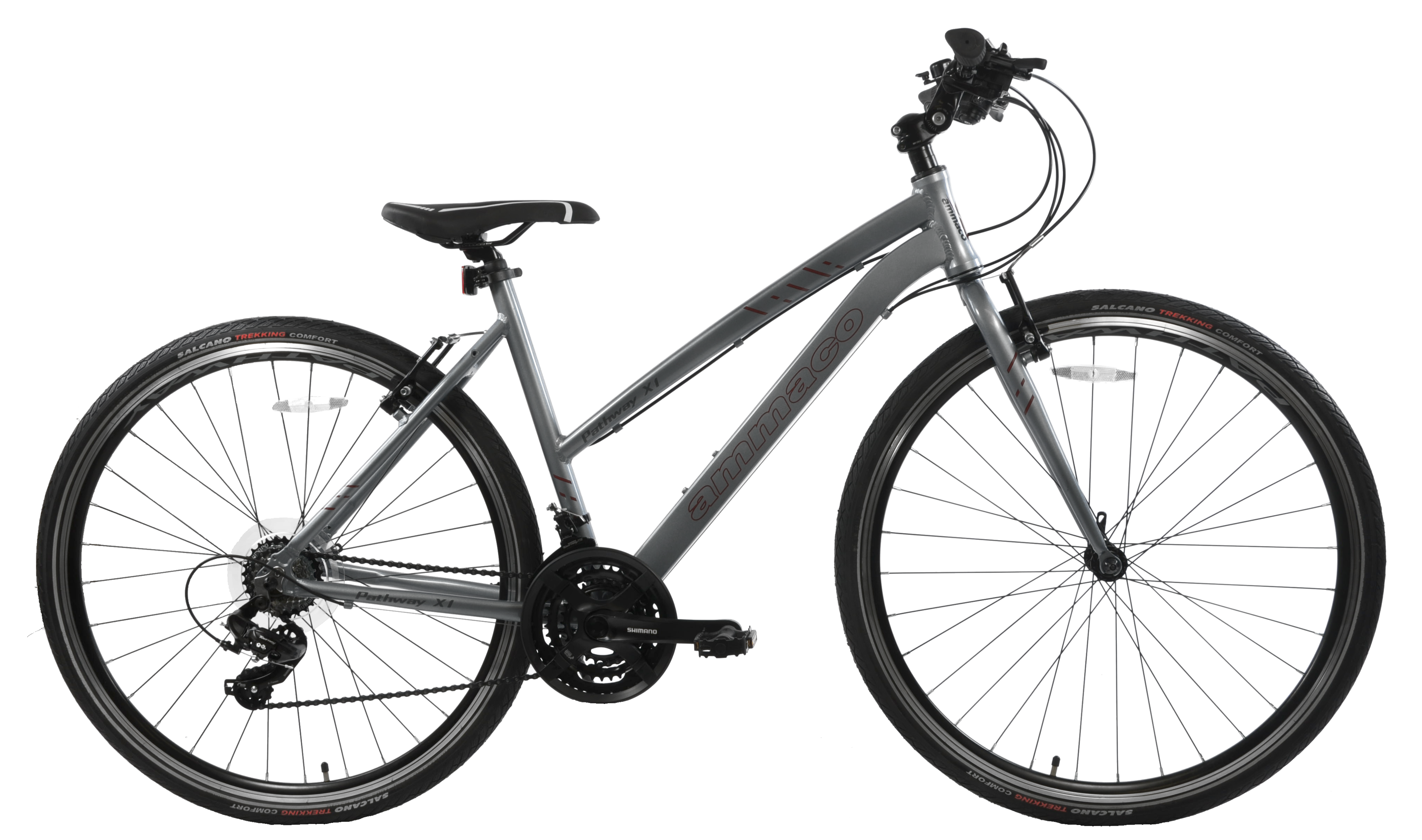 Ammaco Pathway X1 700c Sports Hybrid Bike Grey