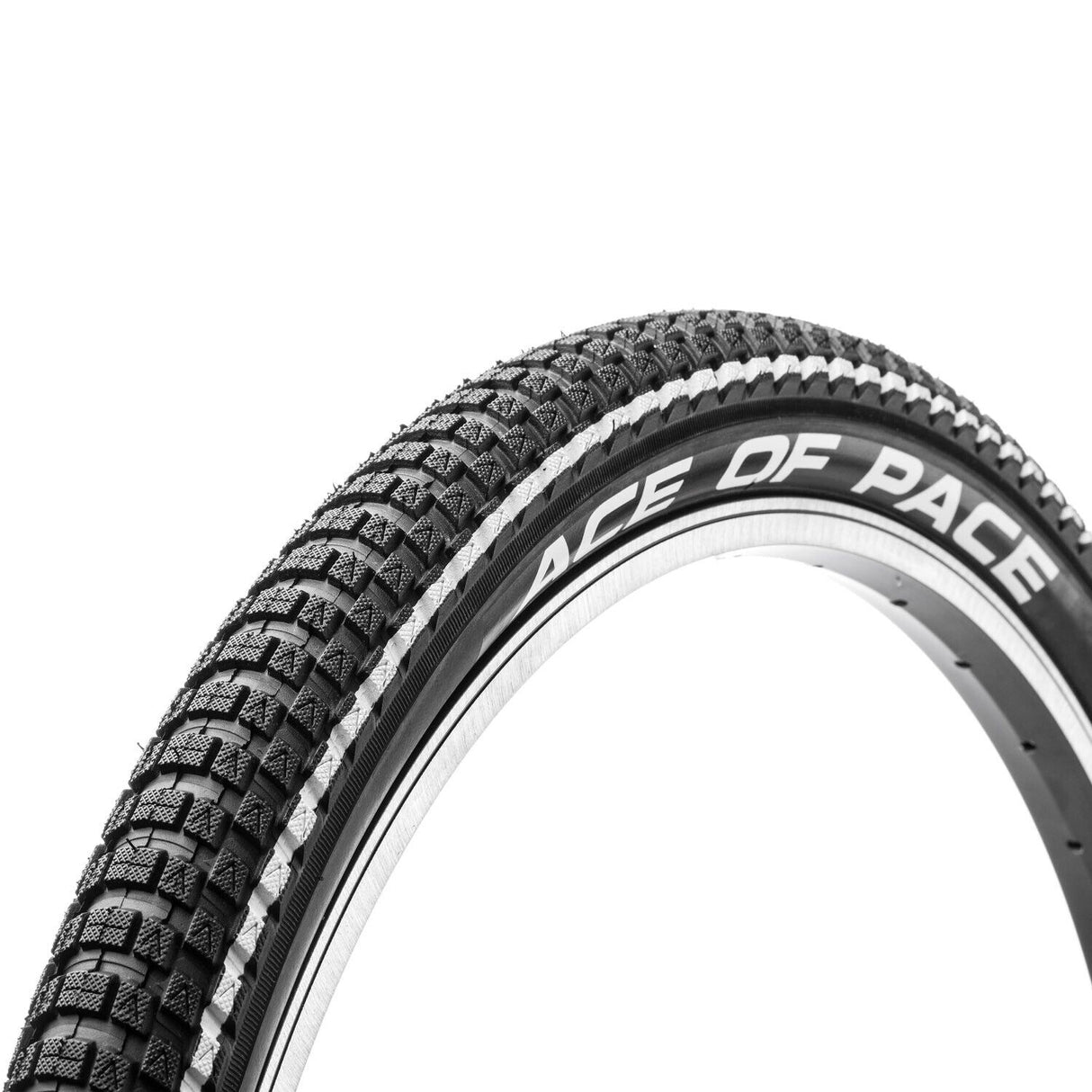 Styx Ace of Pace 27.5 x 2.25" Big Block Mountain Bike Tyre - Black & White - Sportandleisure.com