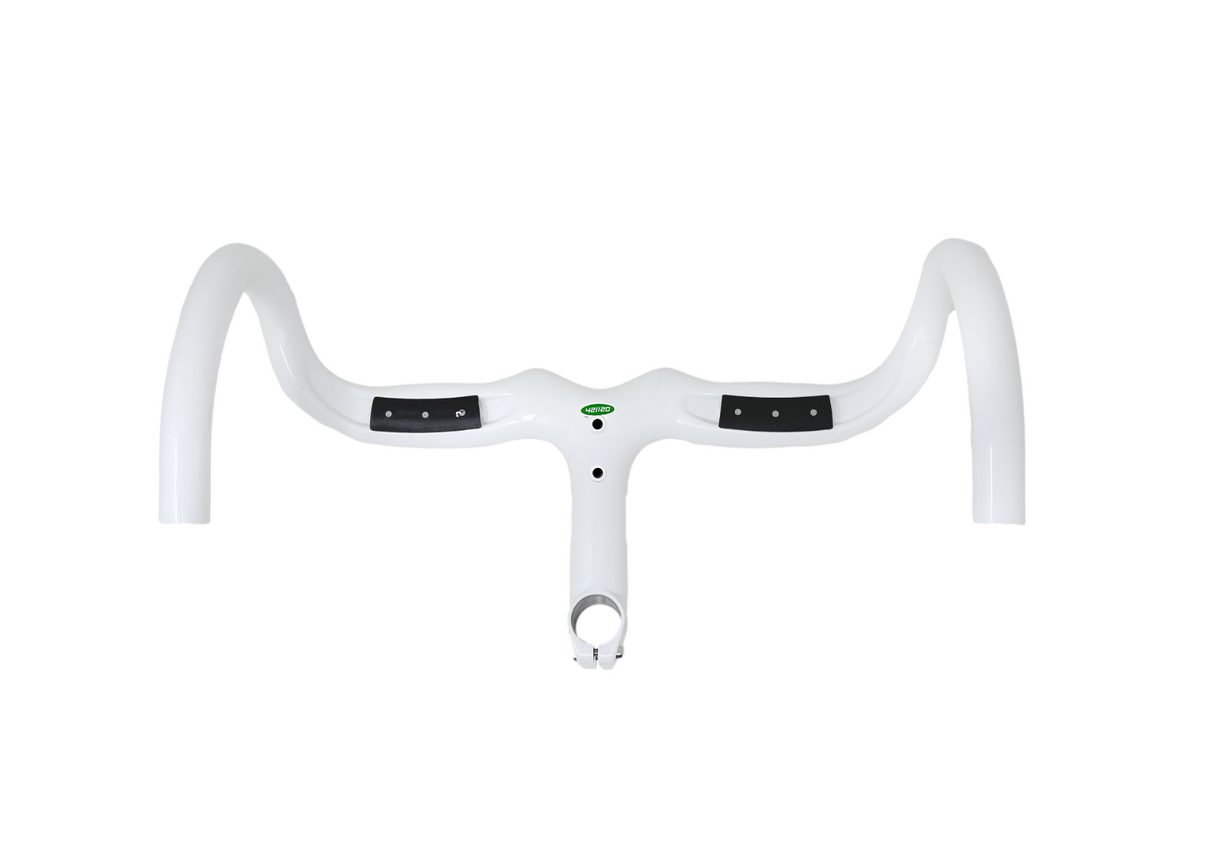 Pinarello Most Talon1K Carbon Handlebars With Integrated Stem 420/120mm - White - Sportandleisure.com