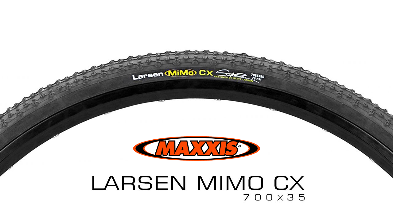 Maxxis Larsen MiMo CX Cyclocross / Gravel Tyre - 700 x 35c - 60 TPI - Black - Sportandleisure.com