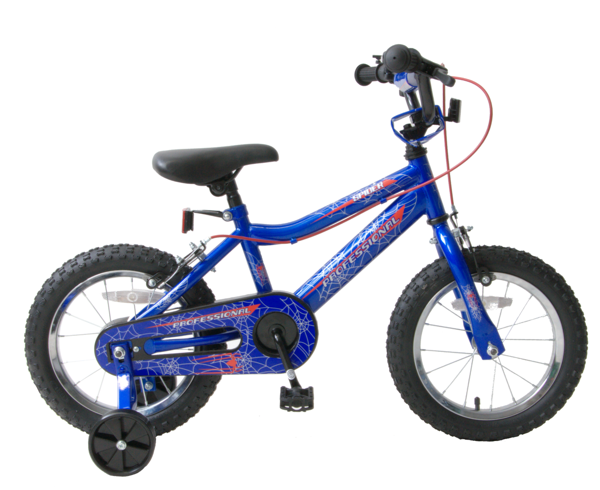 Professional Spider 12" Wheel Kids Bike - Blue - Sportandleisure.com